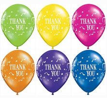 Балони с надпис Thank You  11'' (28см.) асорти