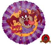 Фолиен балон с надпис  Happy Birthday    18"- 45 см.