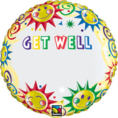 Фолиен балон с надпис Get well с възможност да се изпише и име 18"- 45 см.