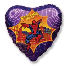Сърце фолио със Spiderman Спайдермен  18"- 45 см.