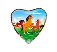 Сърце фолио с Коне 18"- 45 см.