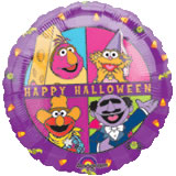 Фолиен балон с надпис  Happy Halloween  18"- 45 см.