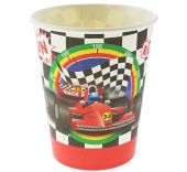 Картонени чаши с Рали "Race Fun" -  270ml/6бр.